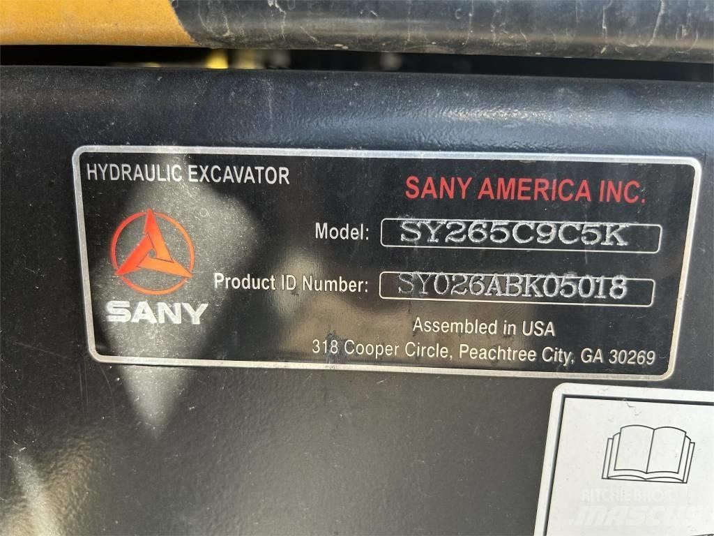 Sany SY265C Koparki gąsienicowe