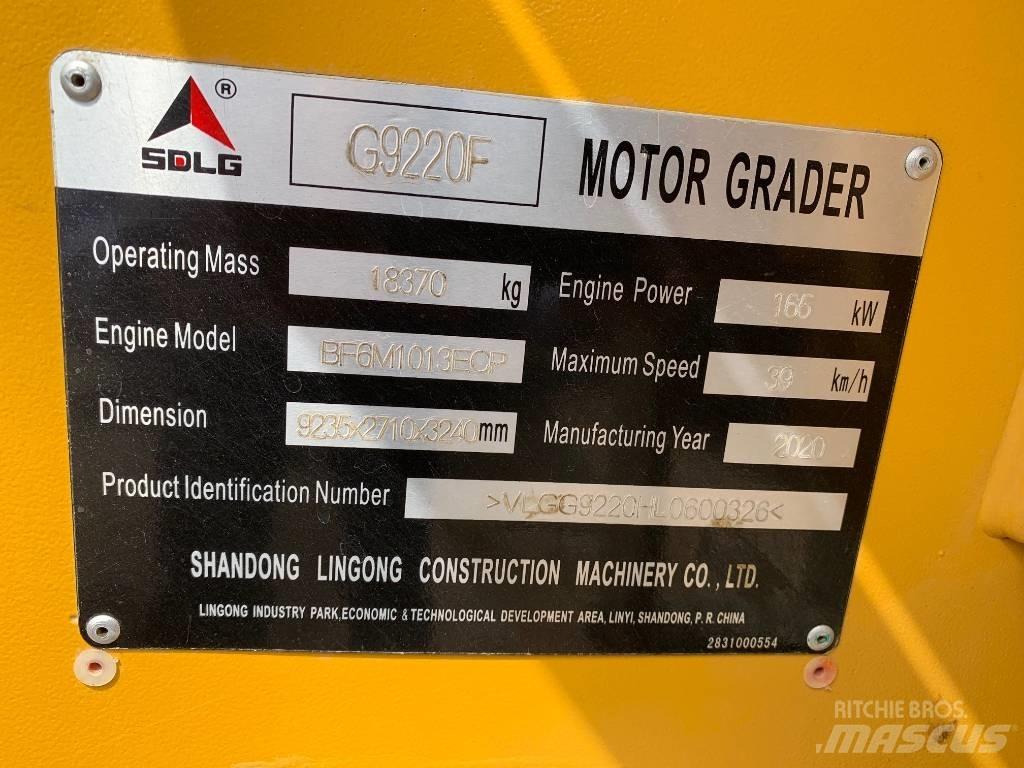 SDLG G 9220 Równiarki