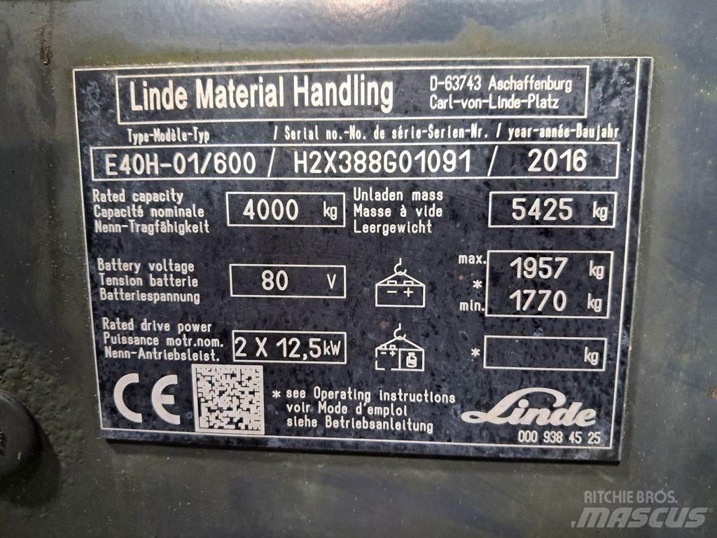Linde E40H-01/600 Wózki elektryczne