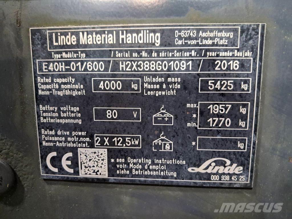 Linde E40H-01/600 Wózki elektryczne