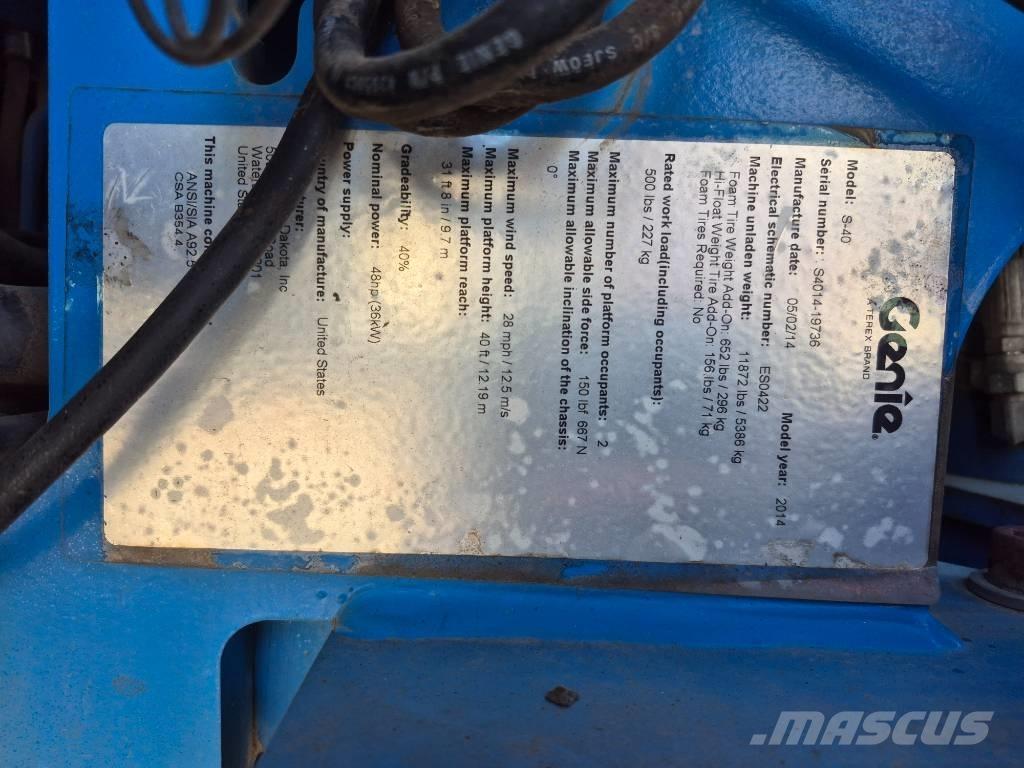 Genie S 40 Podnośniki teleskopowe