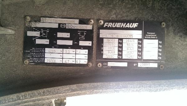 Fruehauf T36 Naczepy firanki