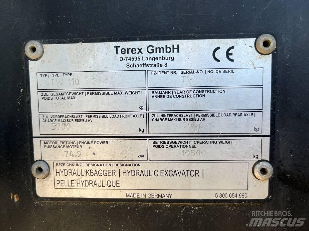 Terex TW 110 Koparki kołowe