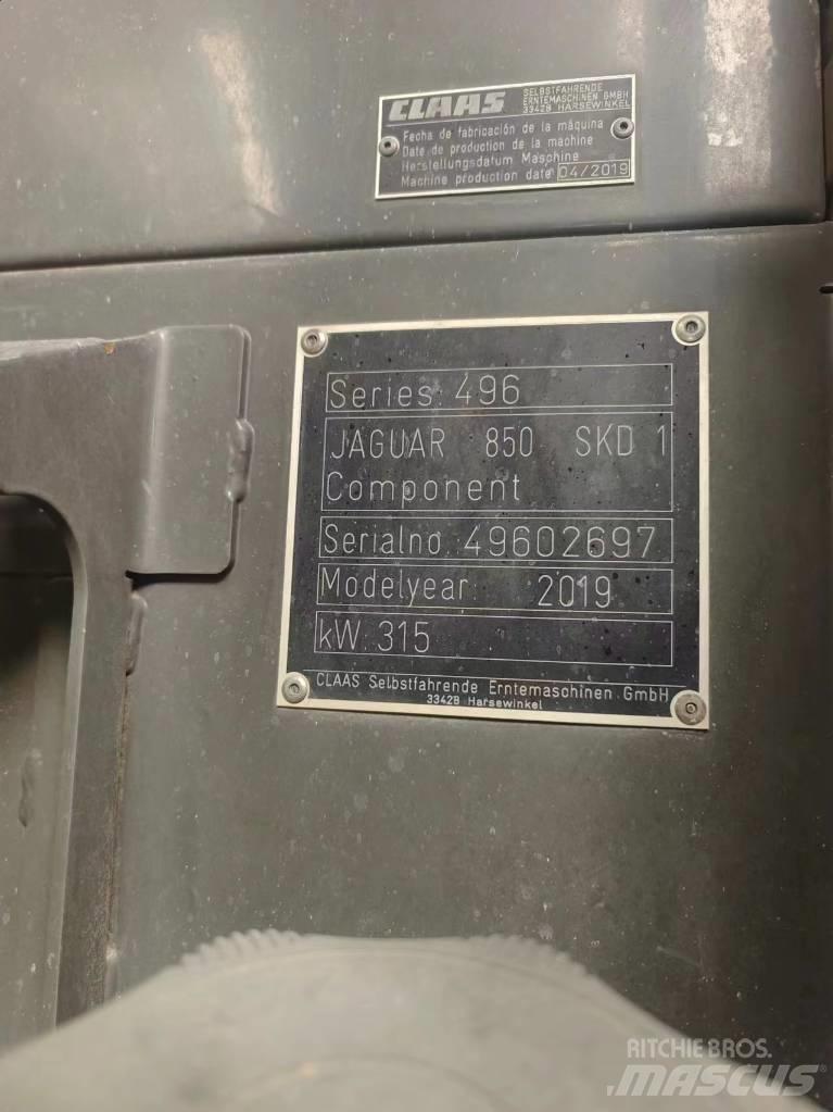 CLAAS Jaguar 850 Sieczkarnie samojezdne
