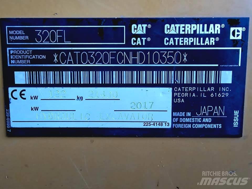 CAT 320 FL Koparki gąsienicowe