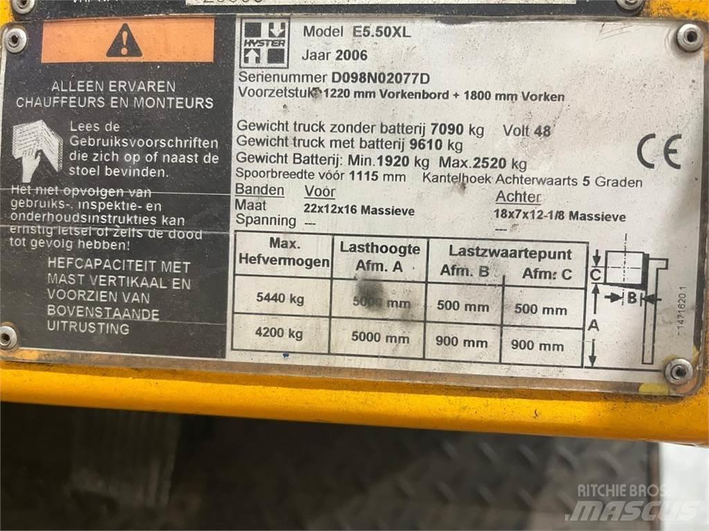 Hyster E5.50XL Wózki elektryczne