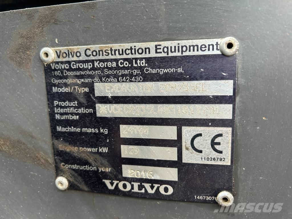 Volvo ECR 235 E L Koparki gąsienicowe