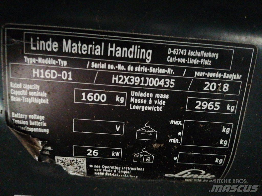 Linde H16D-01 Wózki Diesla
