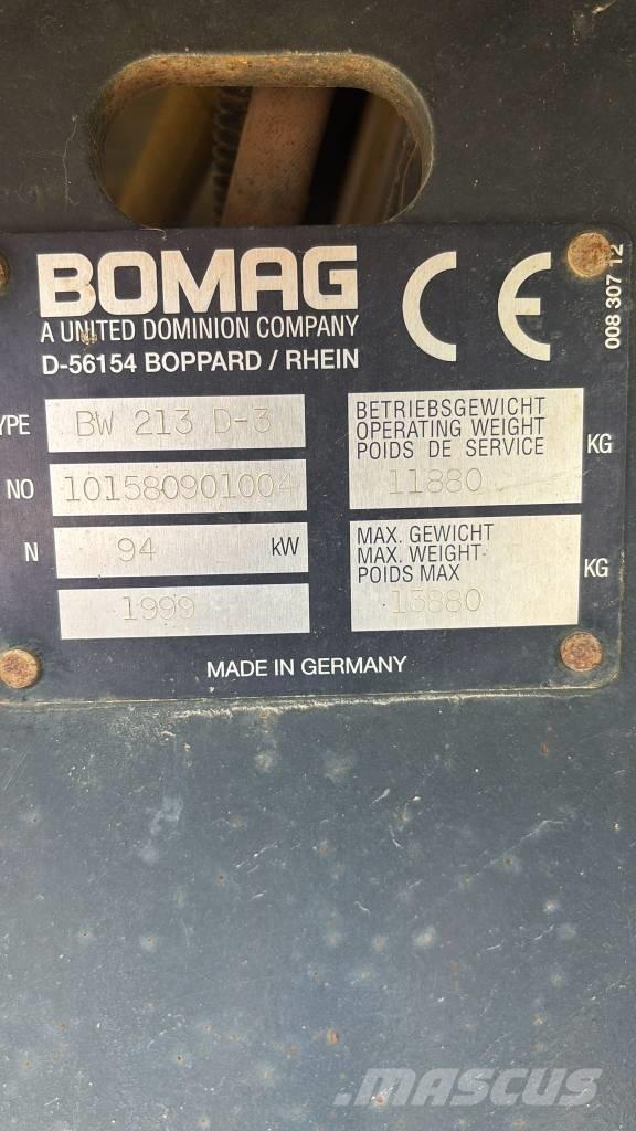 Bomag BW 213 D-3 Walce jednobębnowe