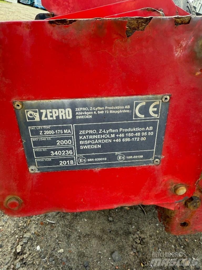  Zepro Bakgavellyft Platformy