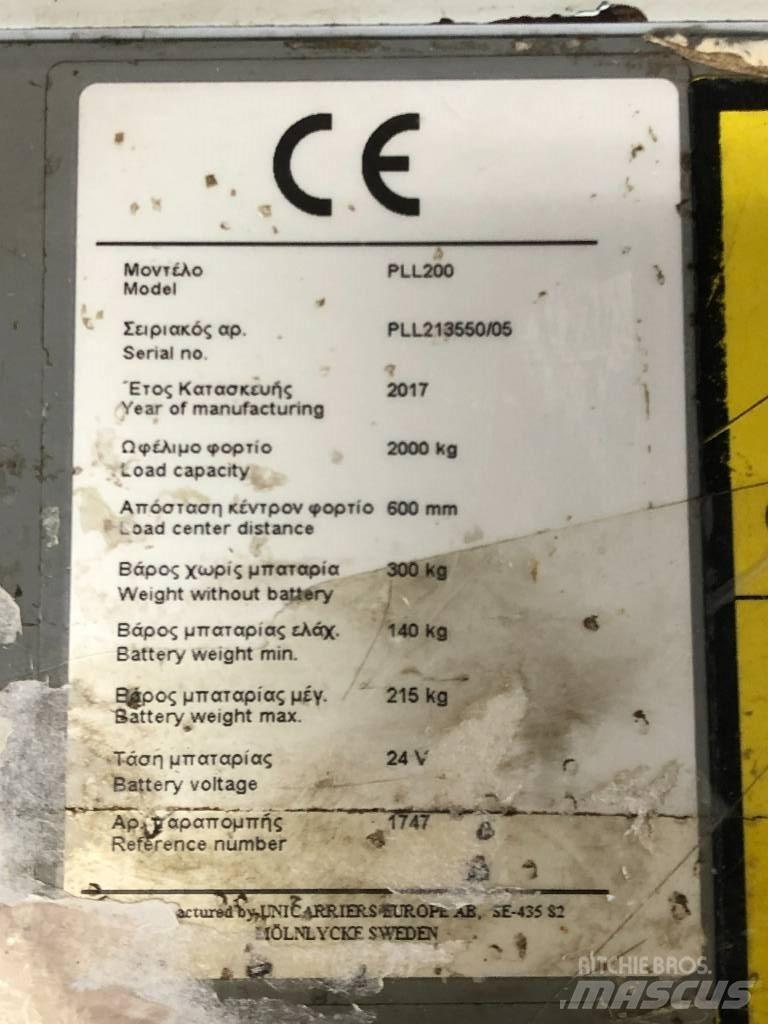 Atlet PLL200 Wózki paletowe ręczne.