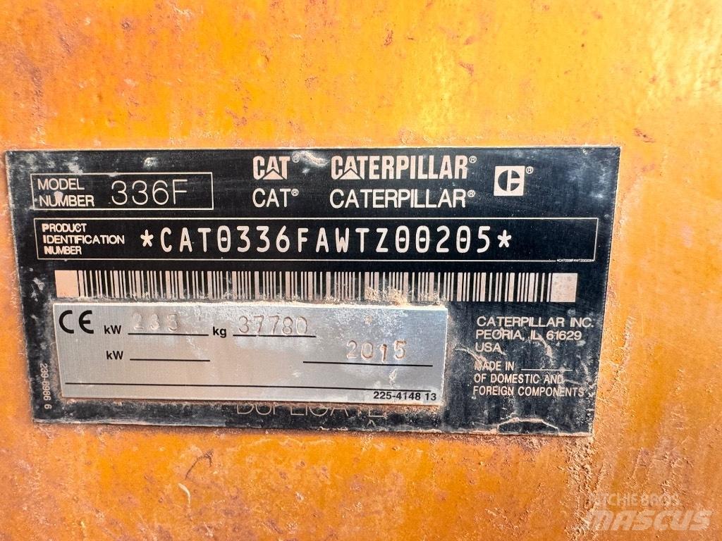 CAT 336 F L Koparki gąsienicowe