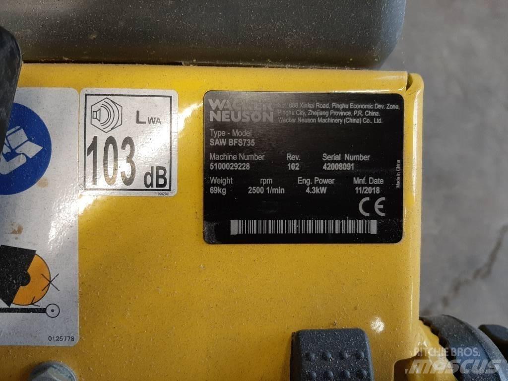 Wacker Neuson BFS735 Piły do skał i betonu