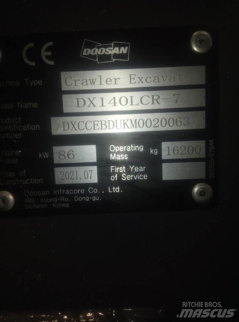 Doosan DX140LCR-7 Koparki gąsienicowe