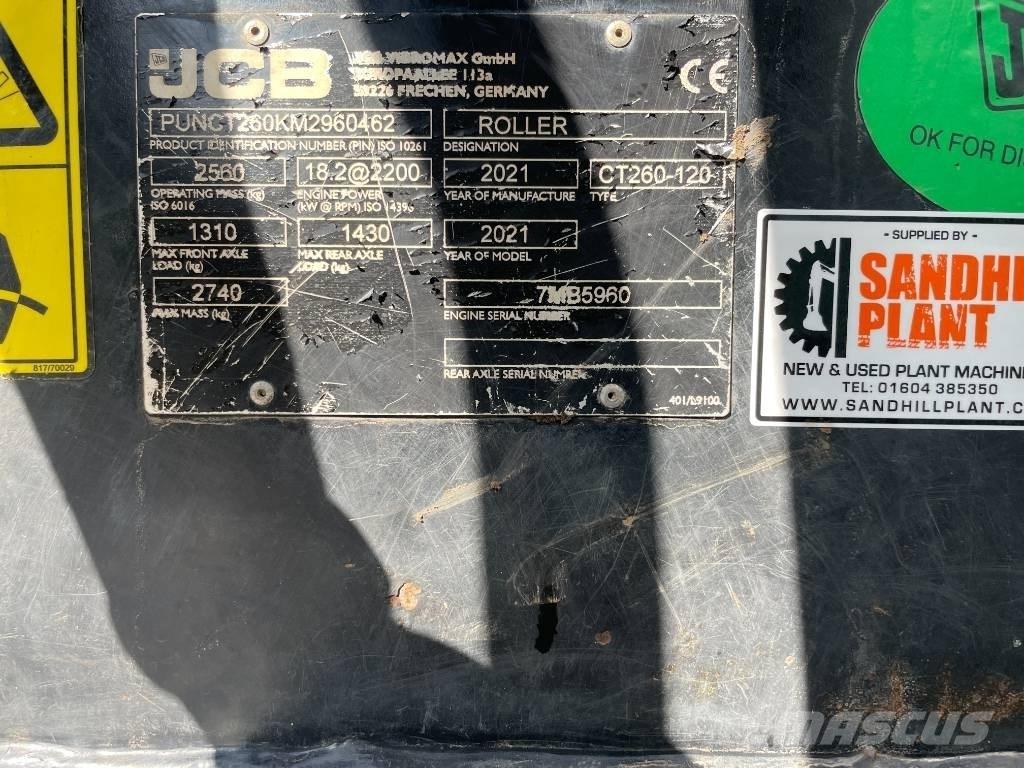 JCB CT 260-120 Walce dwubębnowe