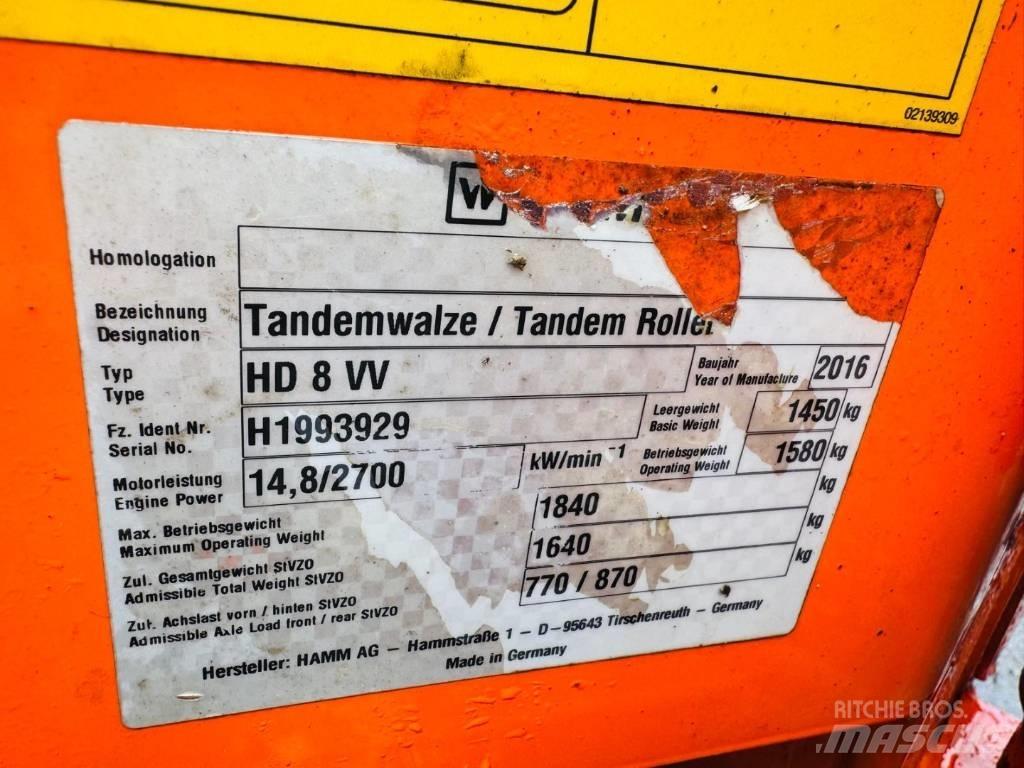 Hamm HD 8 VV Walce dwubębnowe