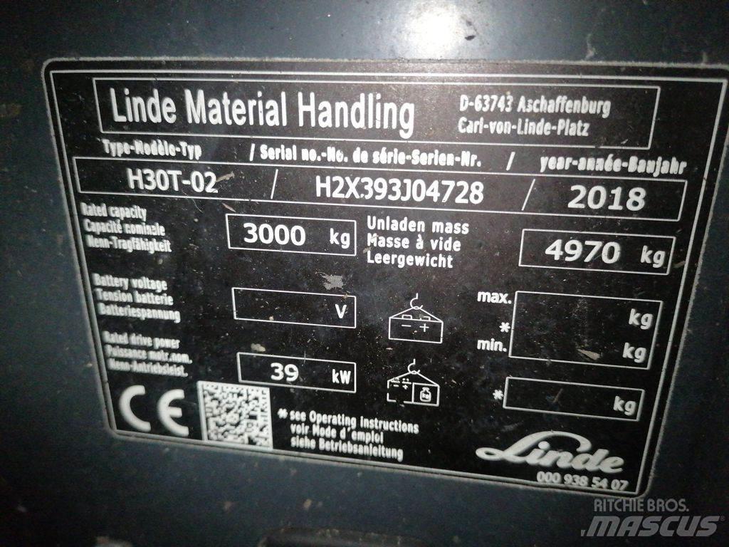 Linde H30T-02 Wózki LPG