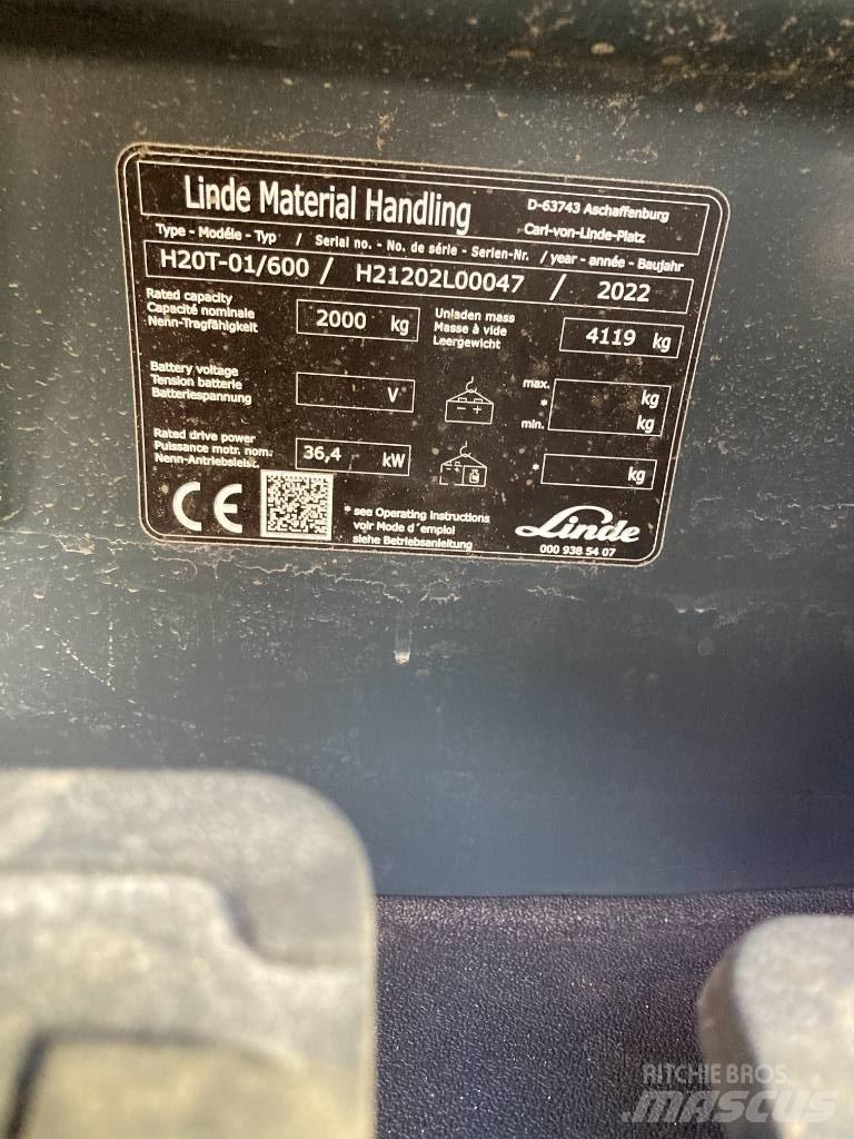Linde H20T600/1202 Wózki LPG