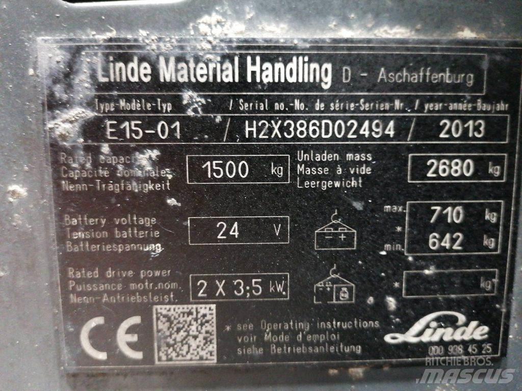Linde E15-01 Wózki elektryczne