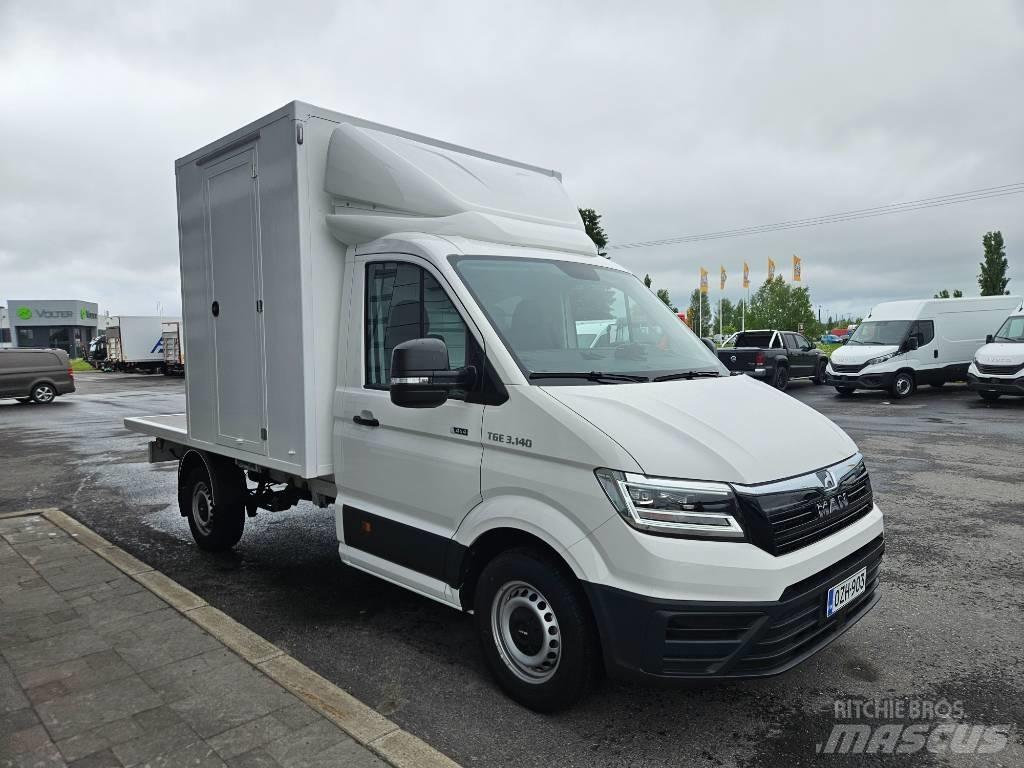 MAN TGE 3.140  4x4 Samochody dostawcze ze skrzynią zamkniętą