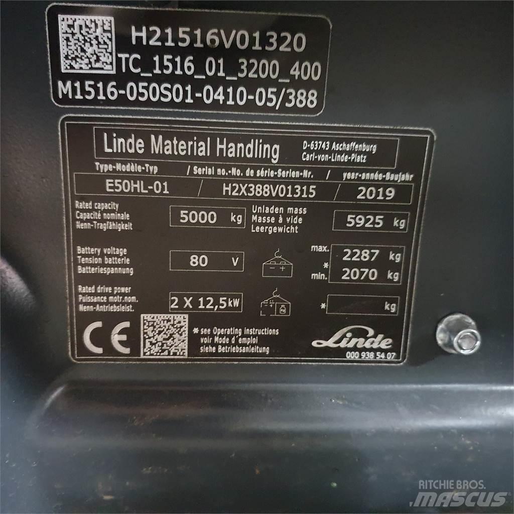 Linde E50HL Wózki elektryczne