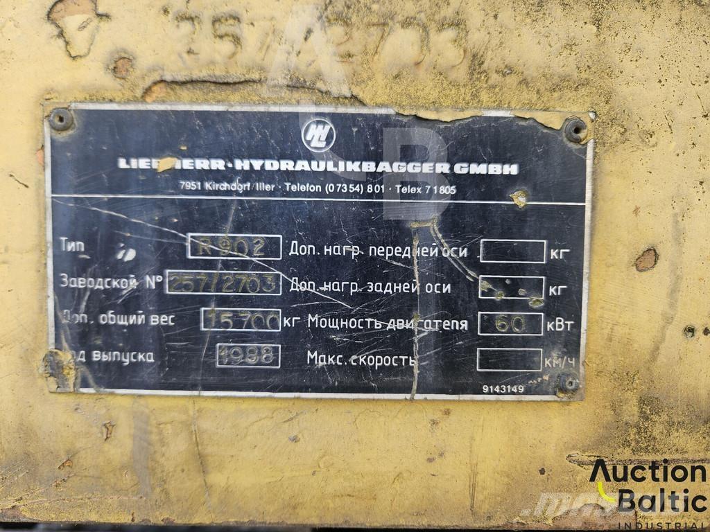 Liebherr R 902 Koparki gąsienicowe
