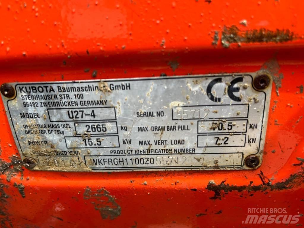 Kubota U 27-4 Minikoparki