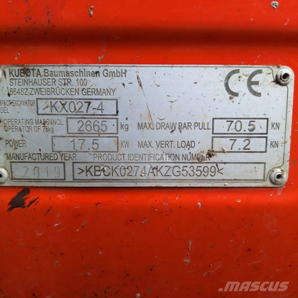 Kubota KX 027-4 Minikoparki