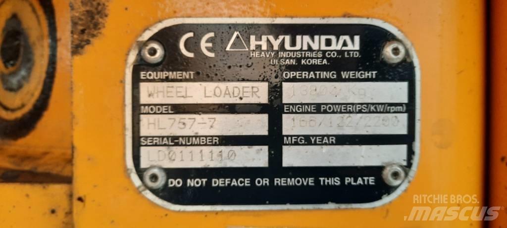 Hyundai HL 757-7 Ładowarki kołowe