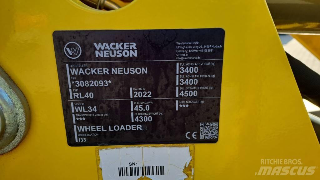 Wacker Neuson WL34 Ładowarki kołowe