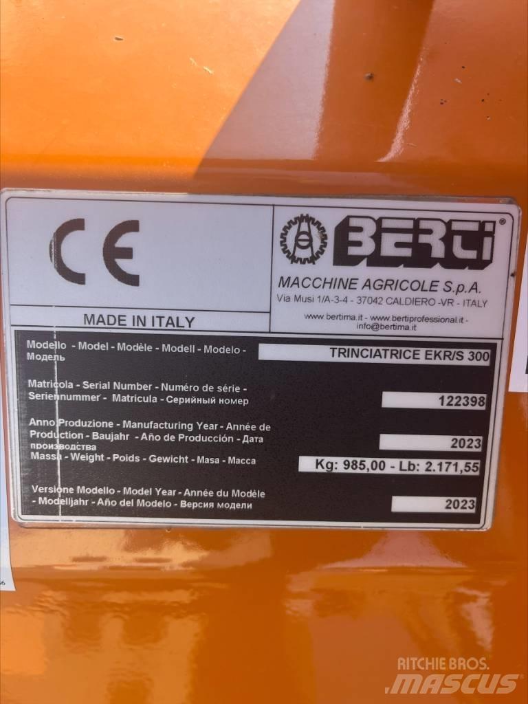 Berti EKR-S 300 Kosiarki łąkowe i wykaszarki