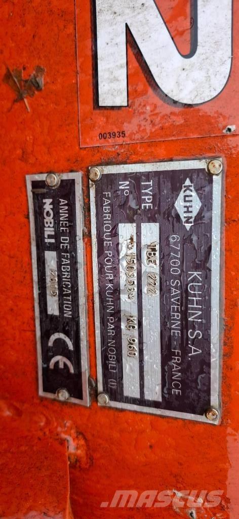 Kuhn TBE 222 Kosiarki łąkowe i wykaszarki
