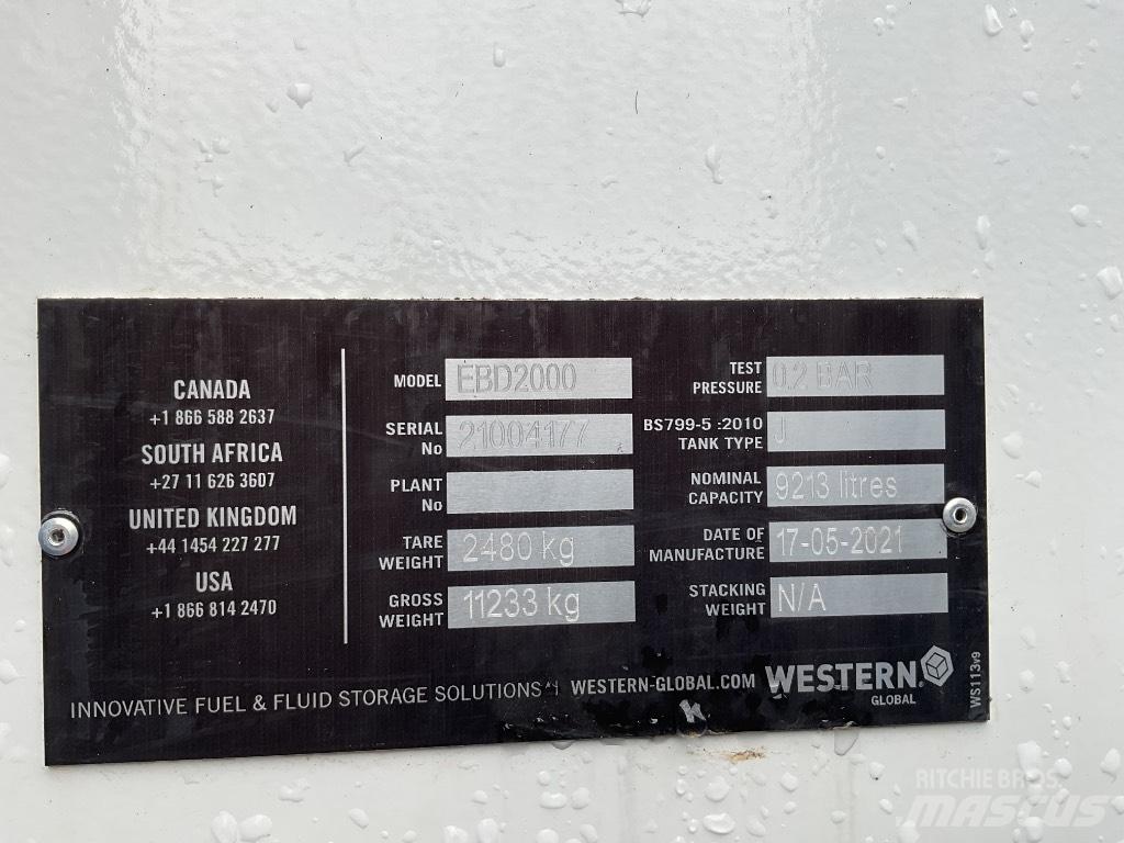 Western EBD2000 Zbiorniki paliw i płynów eksploatacyjnych