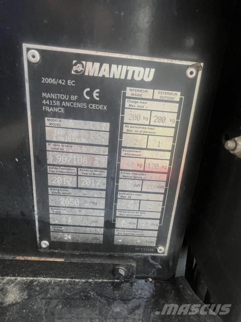Manitou 100 VJR Podnośniki masztowe