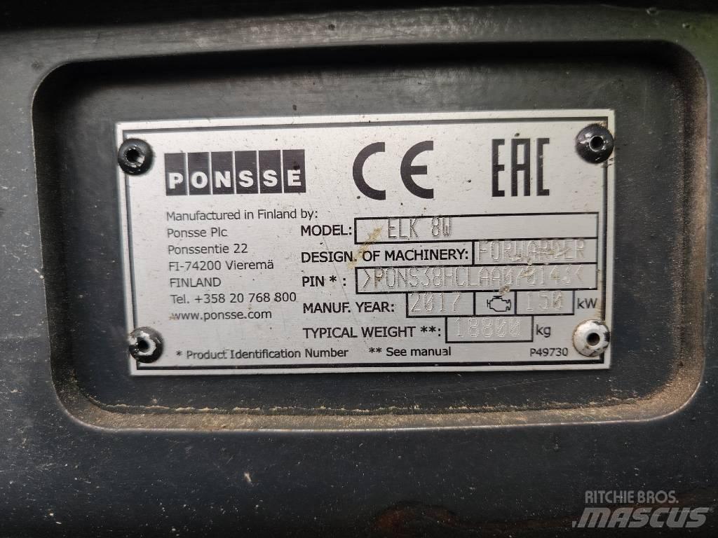 Ponsse Elk 8W Forwardery