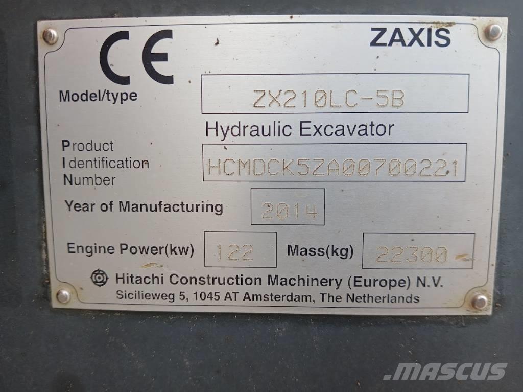 Hitachi ZX 210 LC-5B Koparki gąsienicowe
