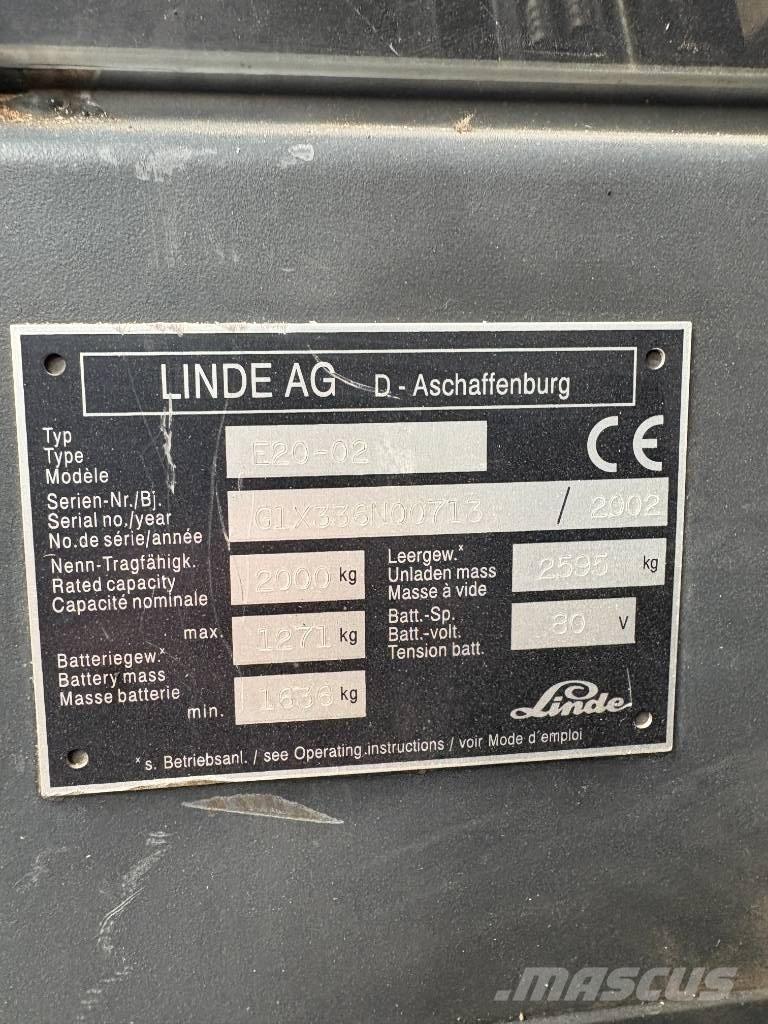 Linde E 20 P-02 Wózki elektryczne