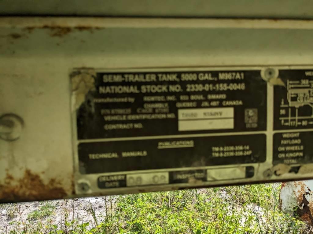 Remtec m67a1 Przyczepy cysterny