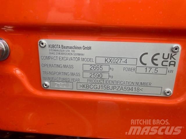 Kubota KX027-4 Minikoparki