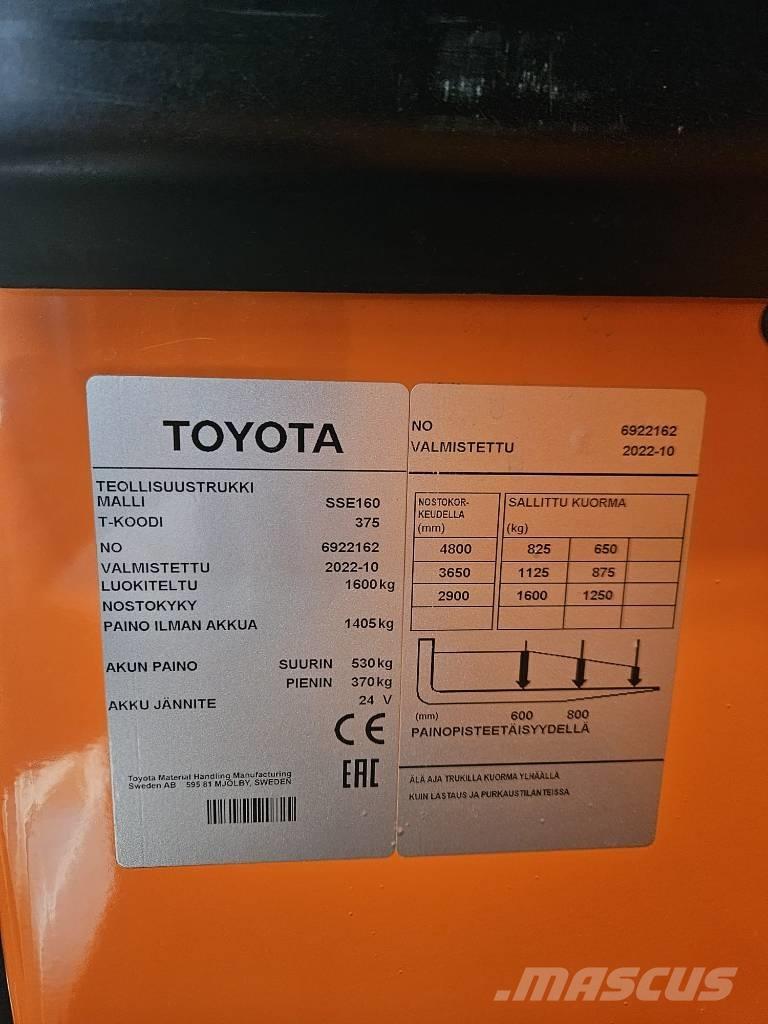 Toyota BT SSE160 Samojezdne maszyny do załadunku