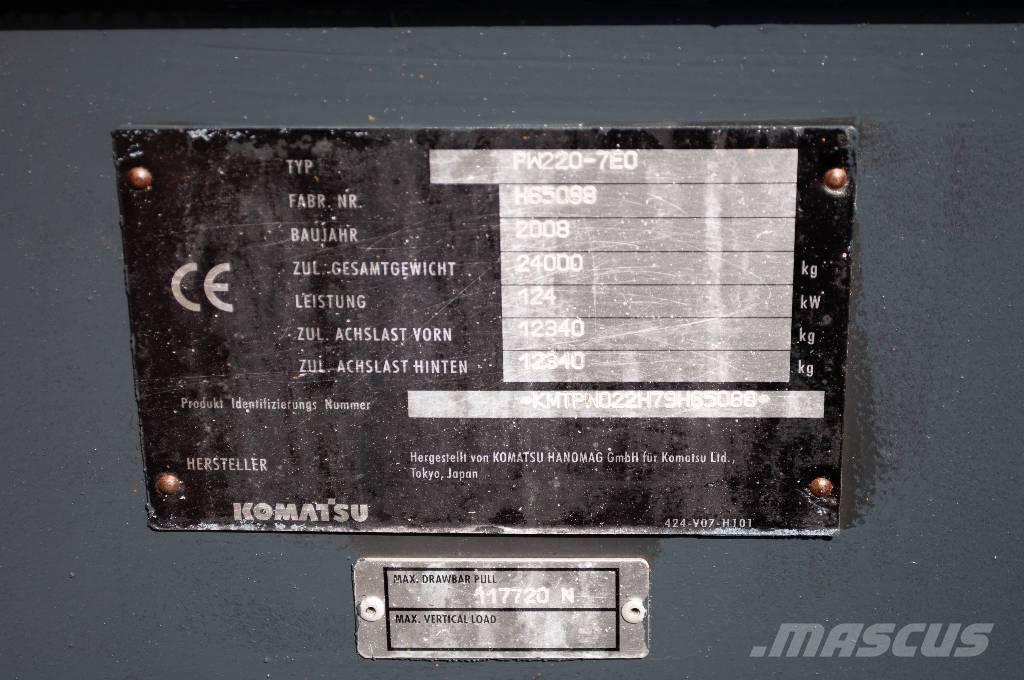 Komatsu PW 220-7 Koparki kołowe