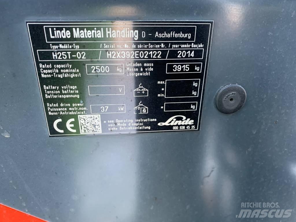 Linde H25T-02 Wózki LPG