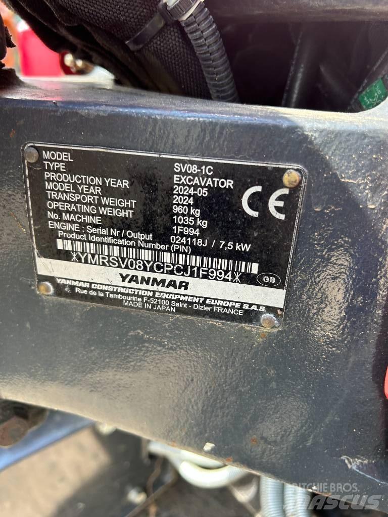 Yanmar SV08-1C Minikoparki