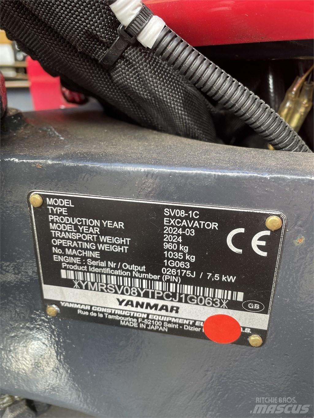 Yanmar SV 08 Minikoparki