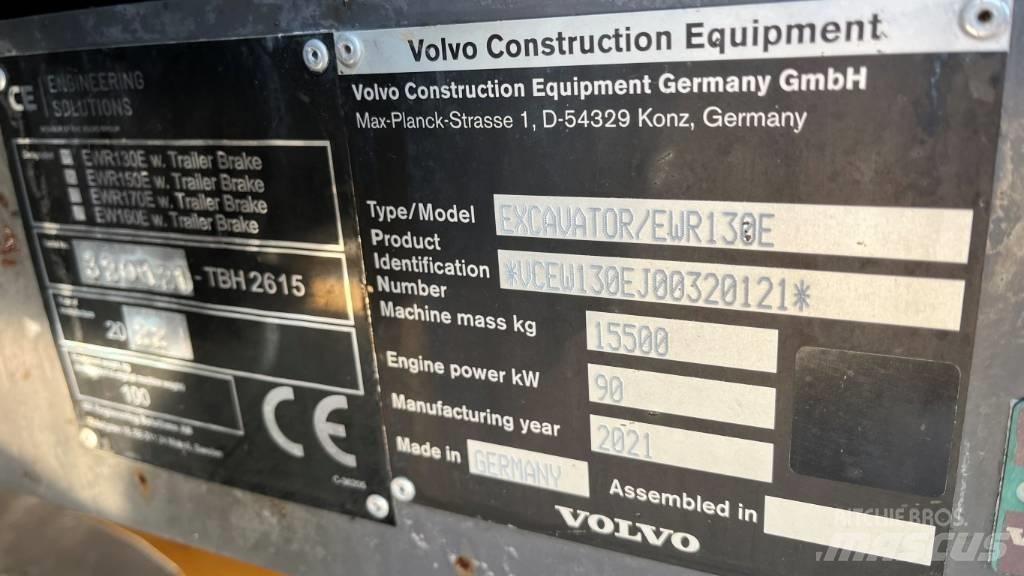 Volvo EWR130E Koparki kołowe