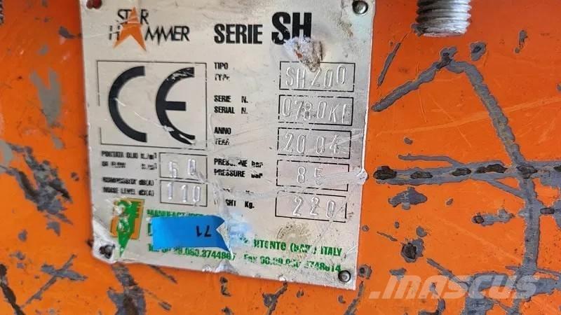 Star Hammer sh200 Młoty hydrauliczne