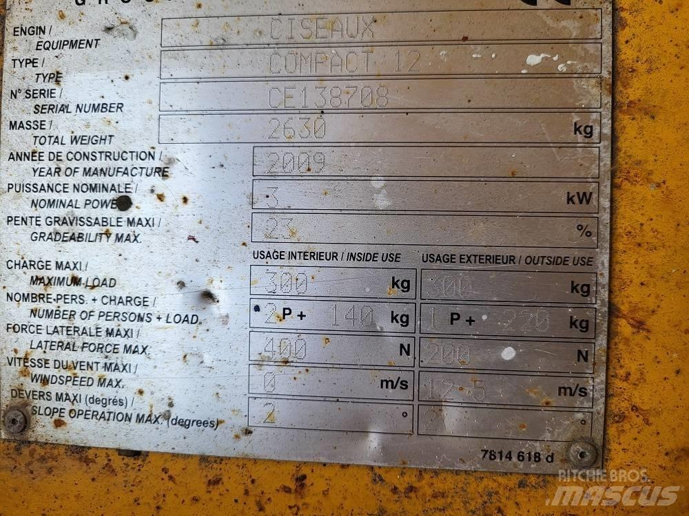 Haulotte Compact 12 Podnośniki nożycowe