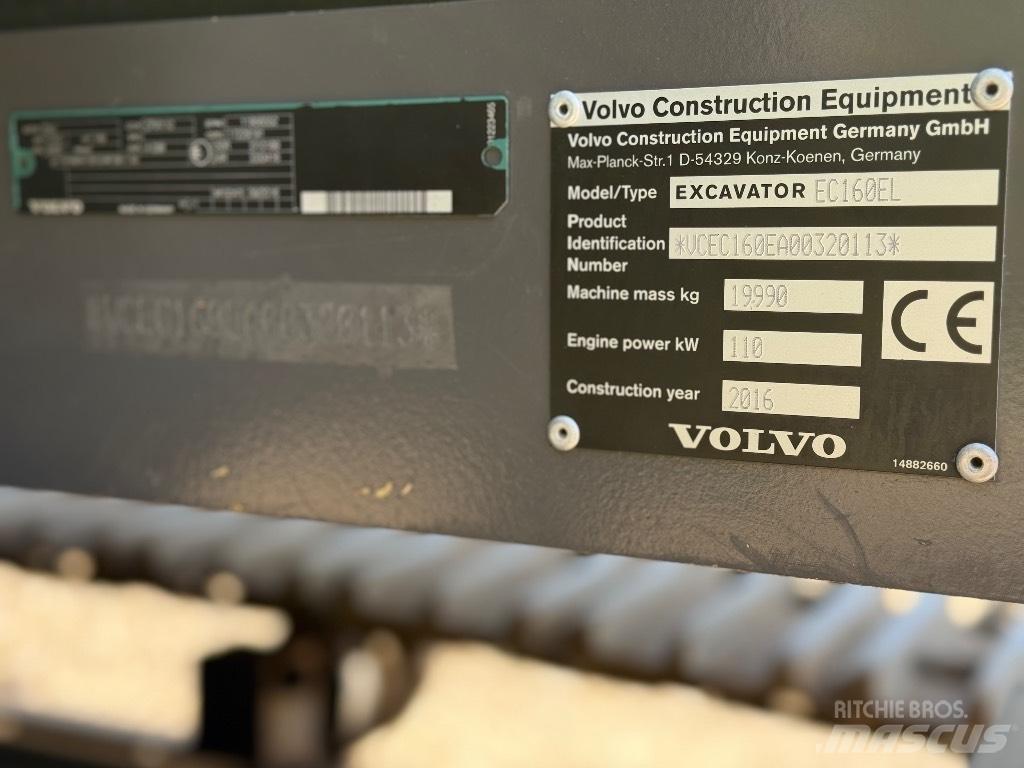 Volvo EC 160 EL Koparki gąsienicowe