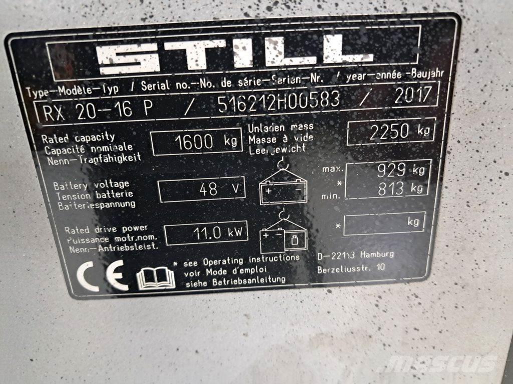 Still RX 20-16 P Wózki elektryczne