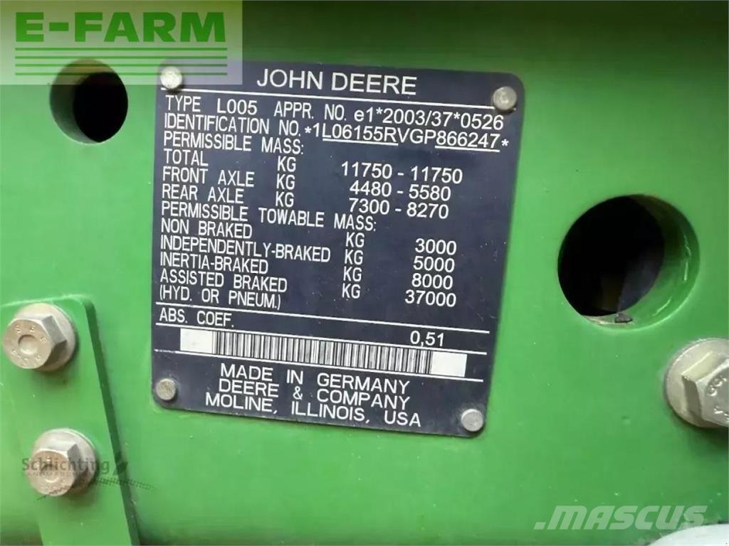 John Deere 6155r Ciągniki rolnicze